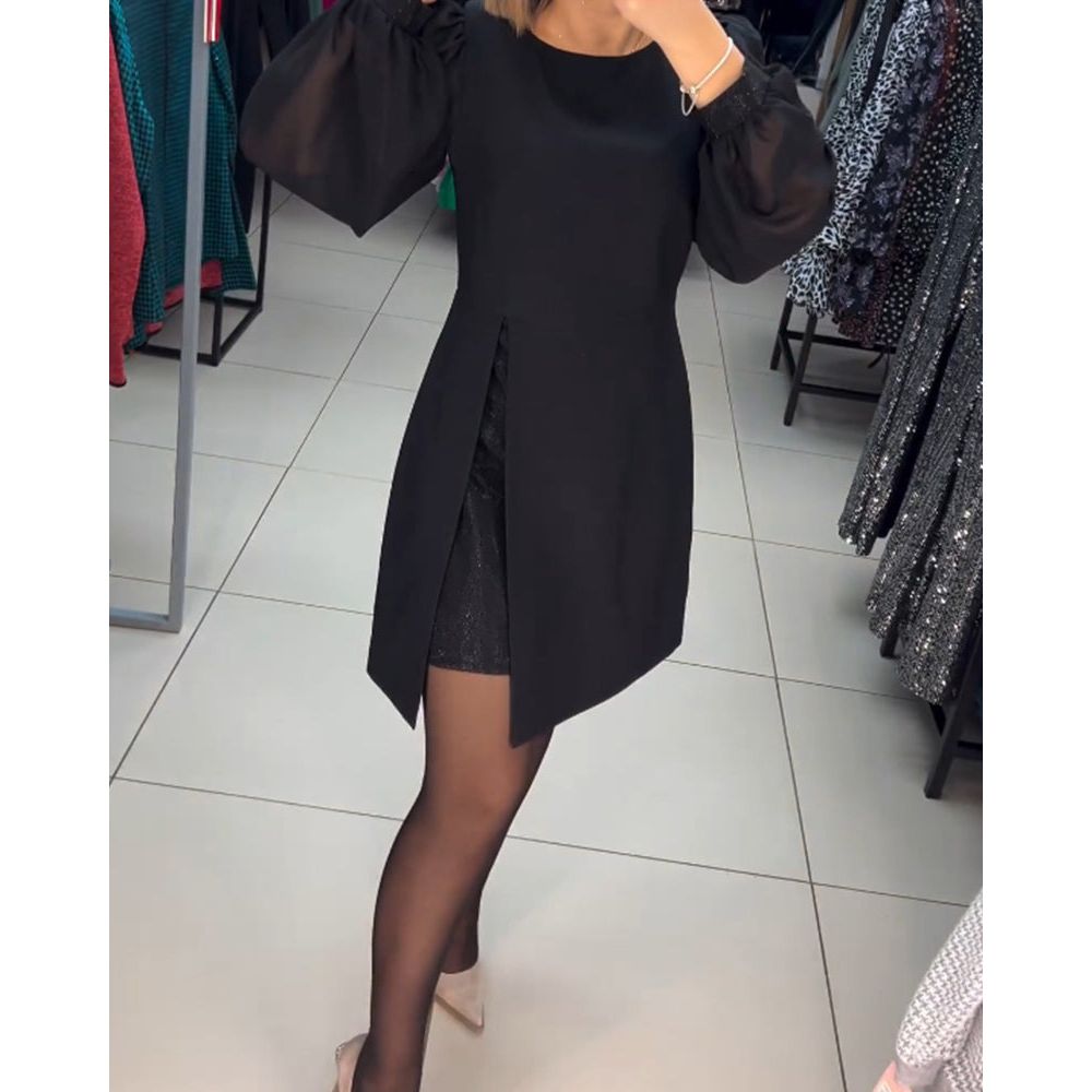 Women's Puff Sleeve Mini Dress