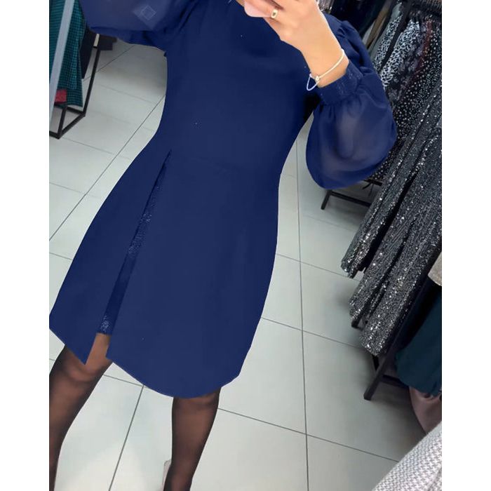 Women's Puff Sleeve Mini Dress