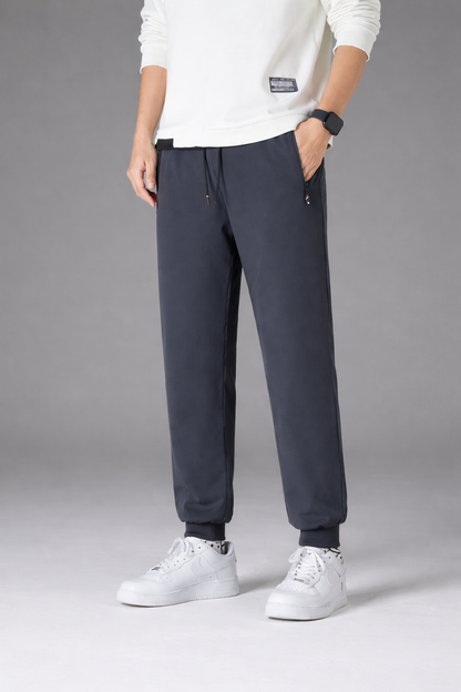 Men's Thermal Fleece Joggers Windproof Drawstring Waist - Vonnera