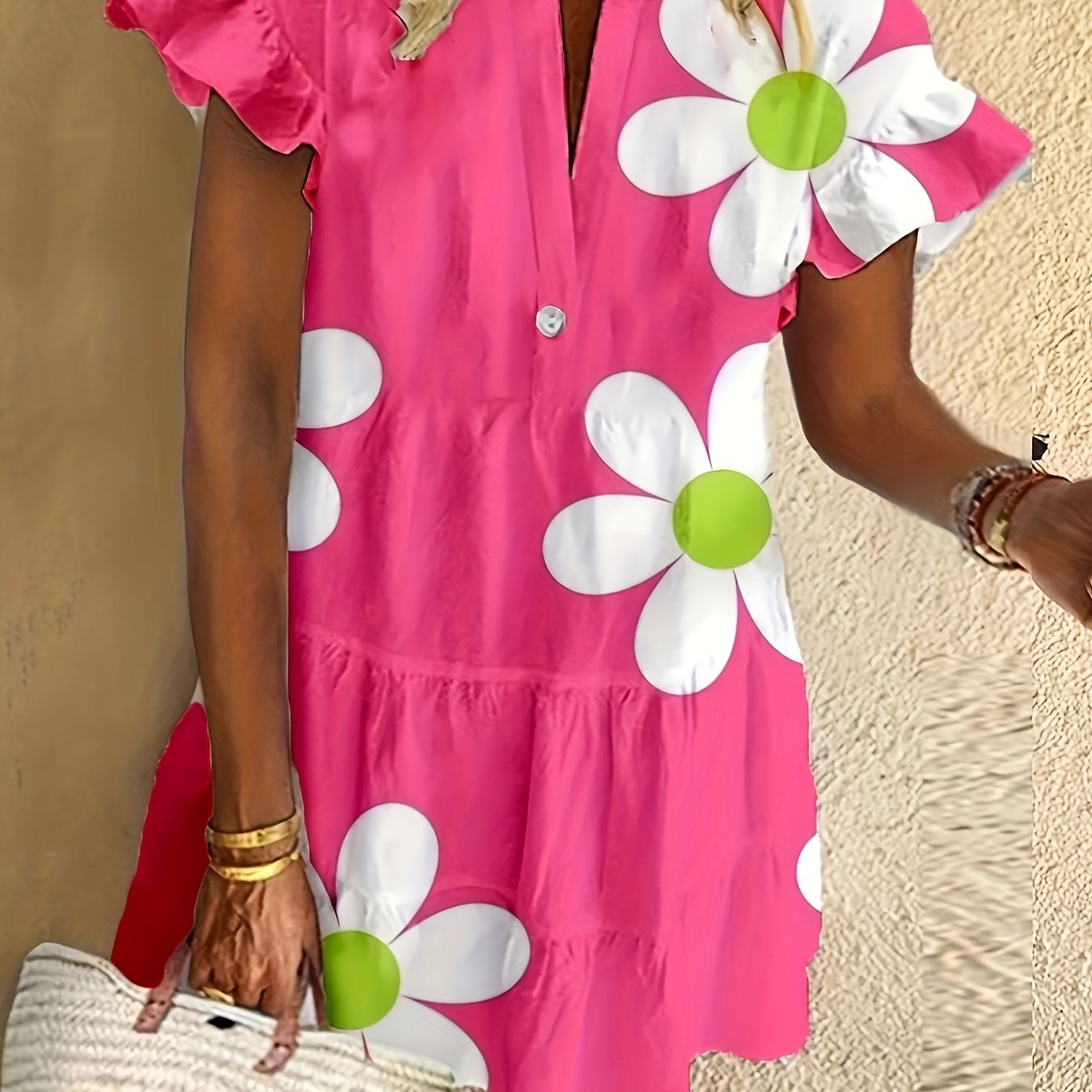 Women's Tummy Control Floral Dress - Vonnera