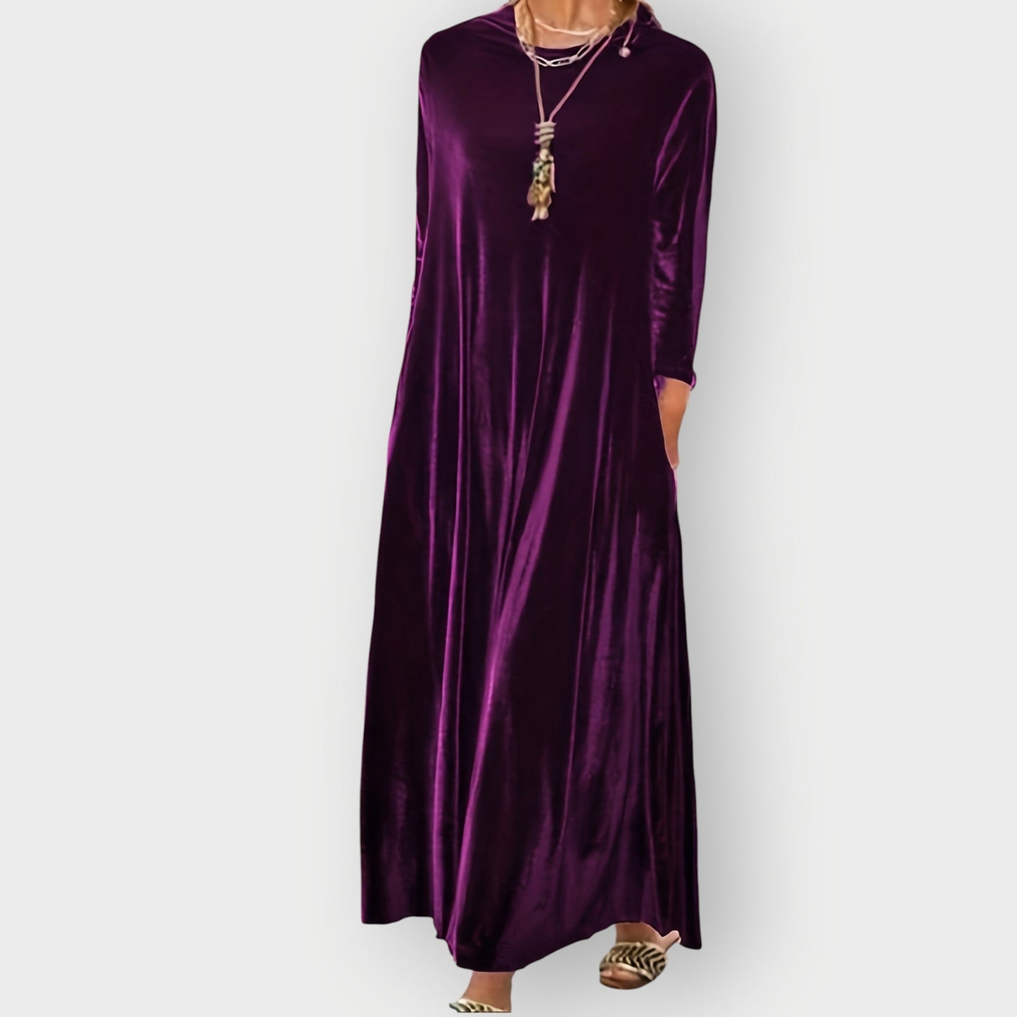 Women's Velvet Maxi Dress