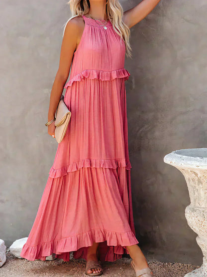 Women's Maxi Dress Layered Tier Design
