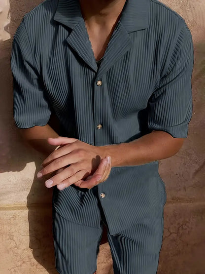 Linen Summer Set Casual Beige