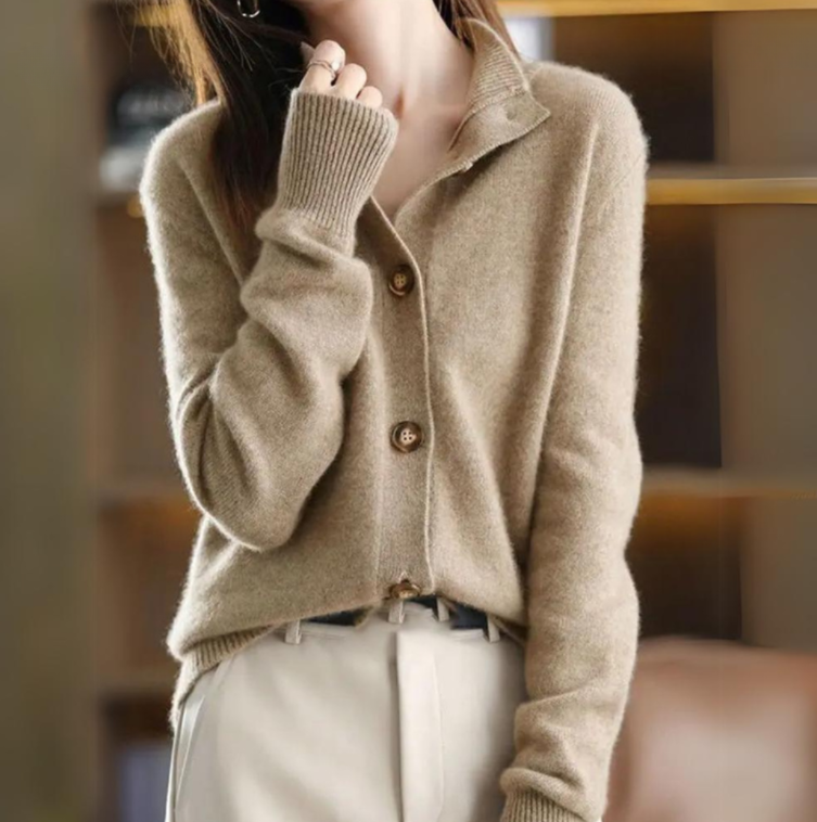 Women's Casual Long Sleeve Cardigan - Vonnera
