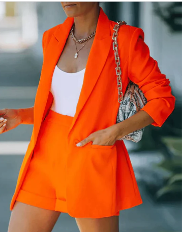 Women's Short Blazer Set - Vonnera