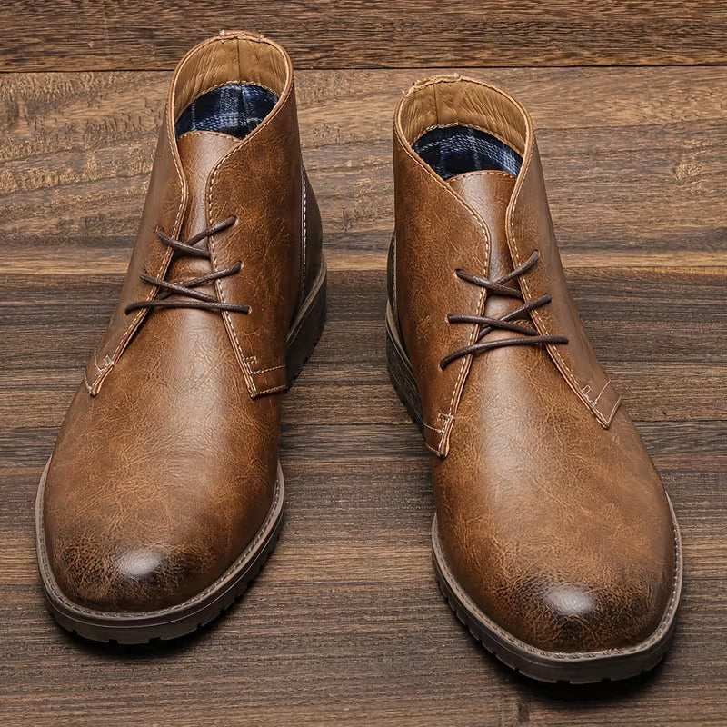 Elderpine Men's Vintage Leather Boots