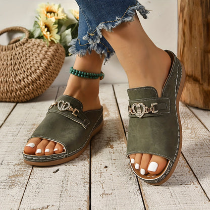 Alexandra | Women's Flat Adjustable Sandals