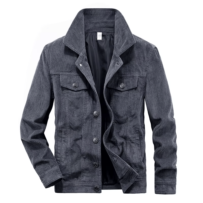 Corduroy Button Up Jacket - Vonnera