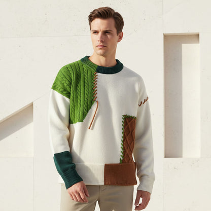 Blake Patch Knit Sweater