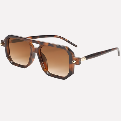 Aviator Sunglasses Retro Style Brown