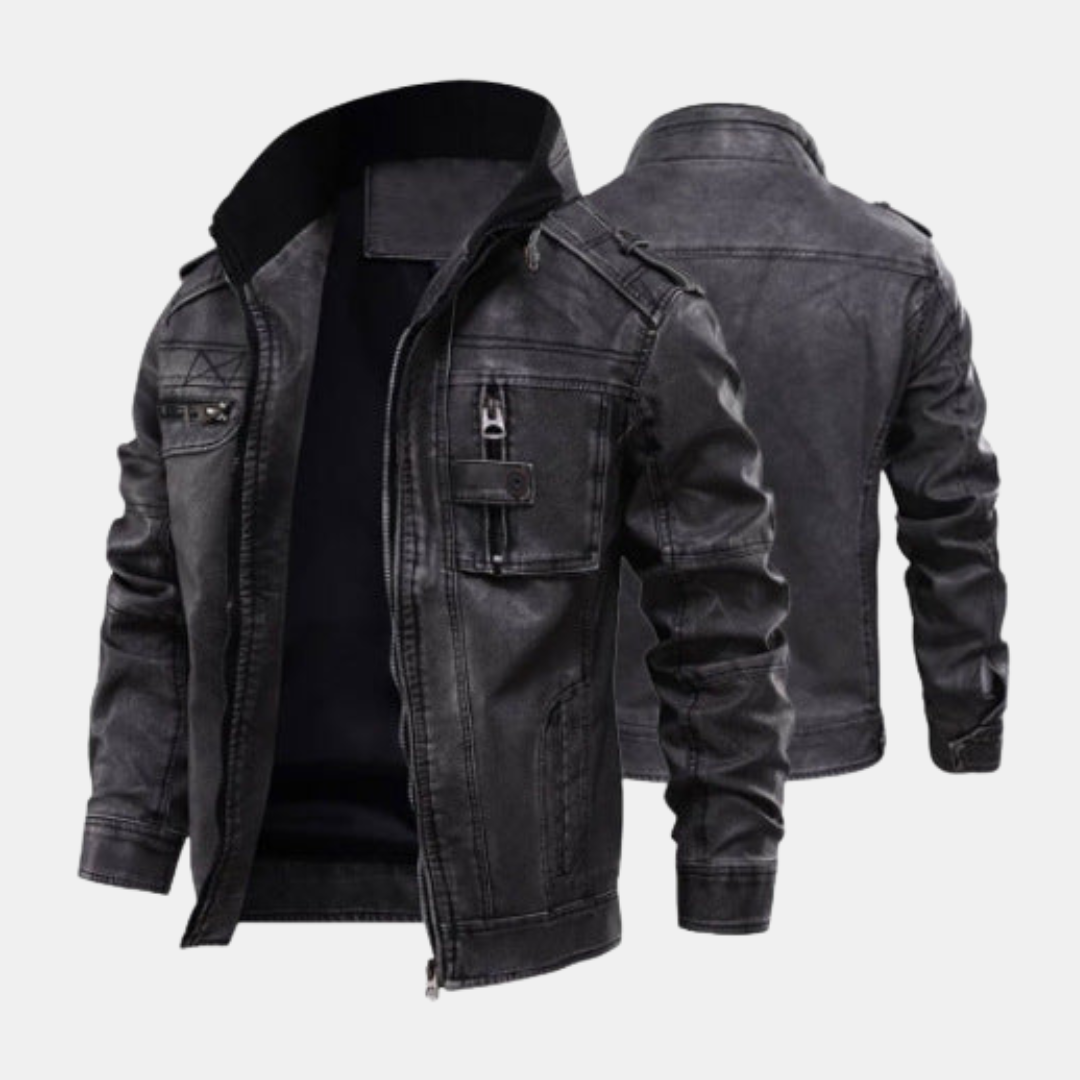 Lincoln Men's Leather Jacket - Vonnera