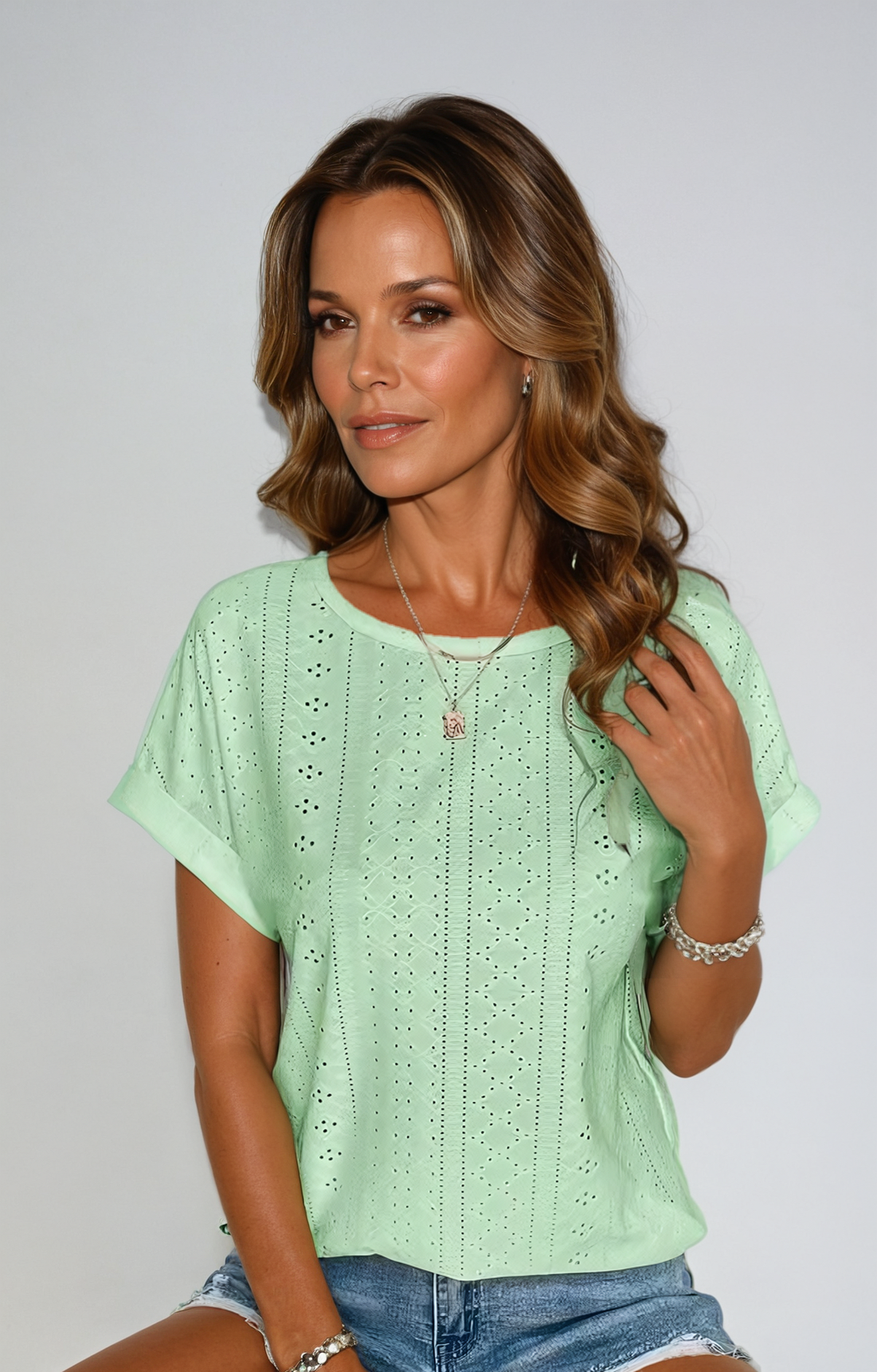 Women's Eyelet Casual