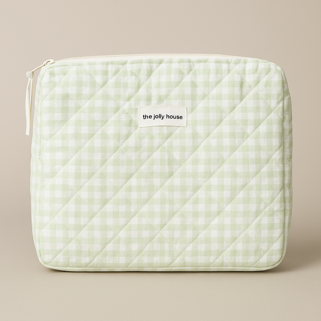 Quilted Plaid Cosmetic Organizer - Vonnera