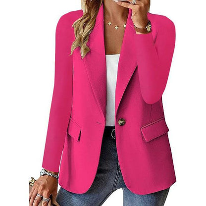 Stylish Single-Button Blazer for Women