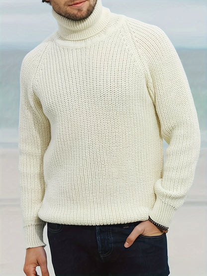 Men's Turtleneck Knit Sweater Autumn Winter