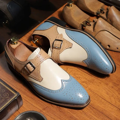 Men's Monk Strap Dress Shoes Buckle