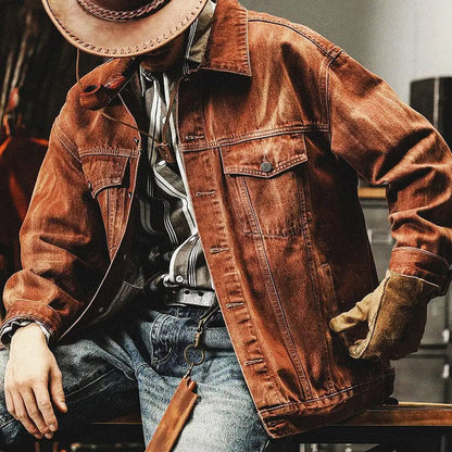 Men's Classic Denim Jacket Modern Comfortable Style