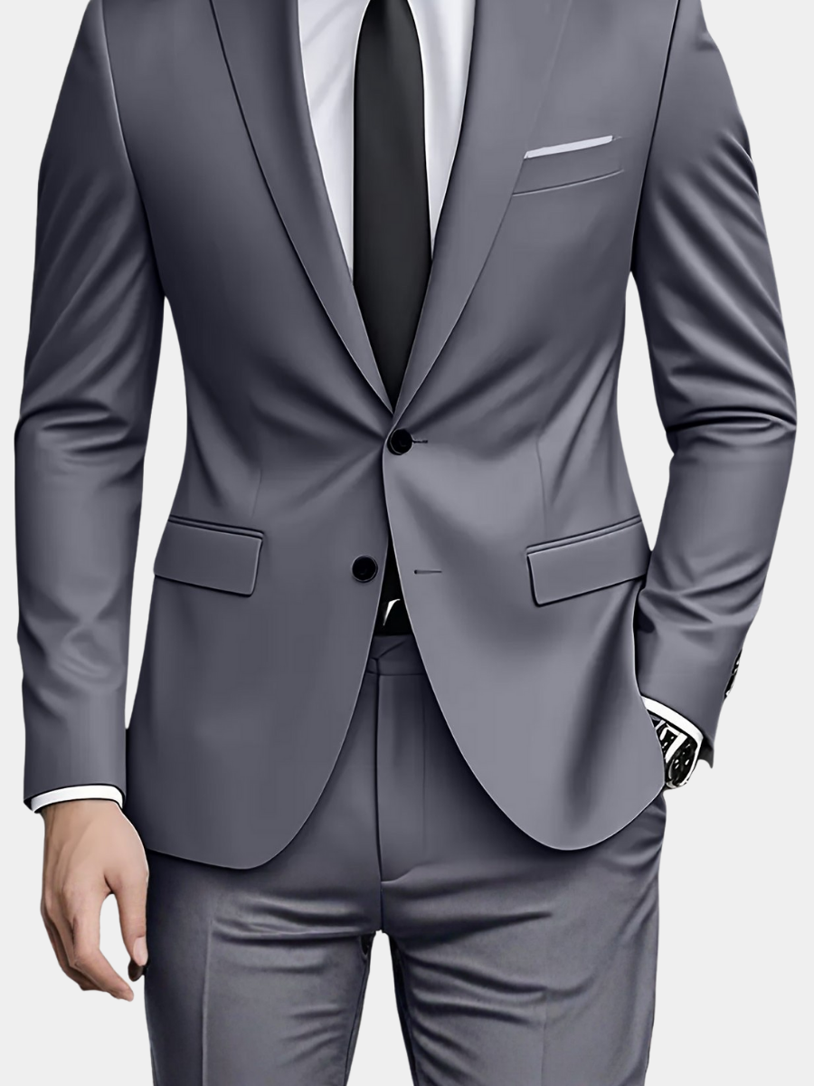 Men's Two Piece Suit Single Breasted Notch Lapel - Vonnera