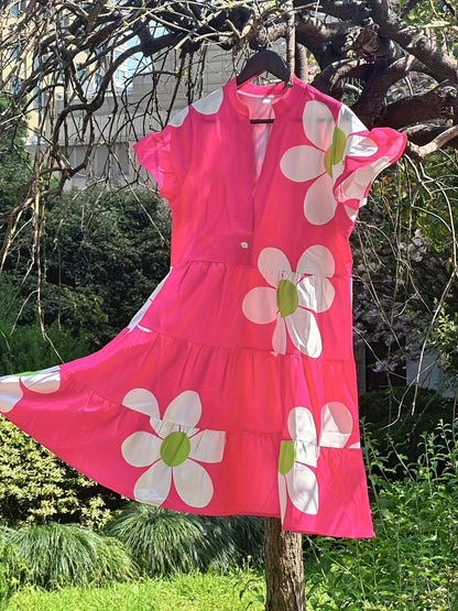 Women's Tummy Control Floral Dress