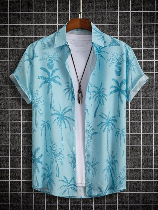 Men's Hawaiian Shirt 3D Floral Print Vibrant