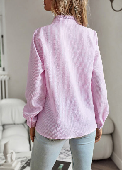 Image of Adeline | Women's Long Sleeve Ruffle Blouse