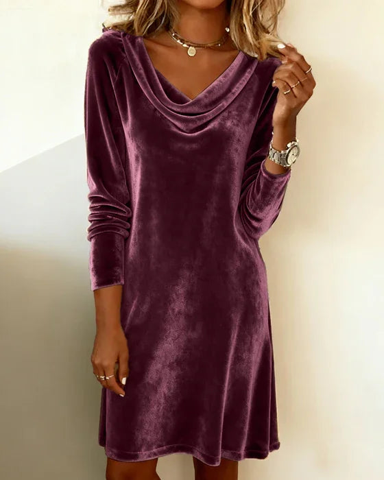 Women's Velvet Evening Dress