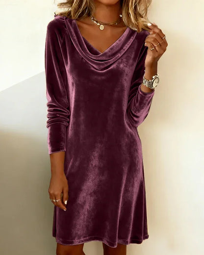 Women's Velvet Evening Dress