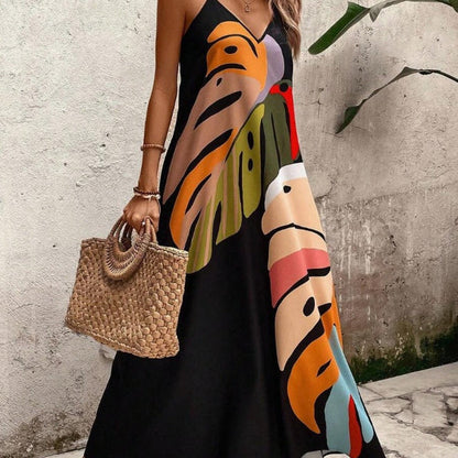 Women's Sleeveless V-Neck Dress - Vonnera