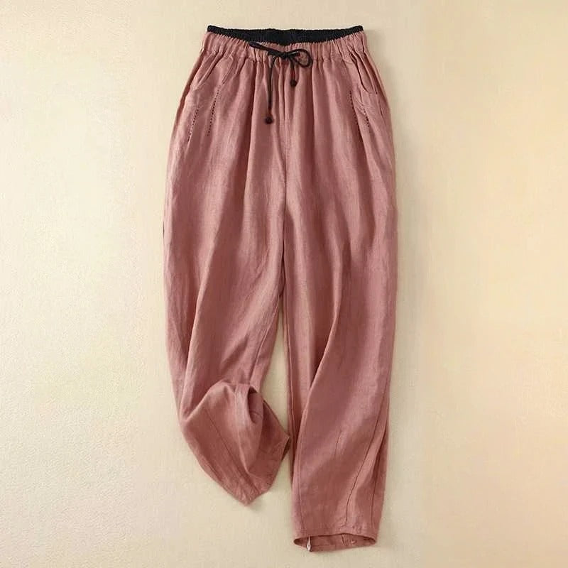 Women's Casual Pants Elastic Waist Drawstring
