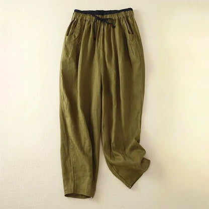 Women's Casual Pants Elastic Waist Drawstring