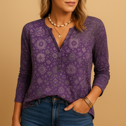 Women’s airy summer blouse with a breathable fit and feminine design, ideal for warm days, holidays, and casual summer occasions.