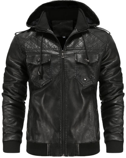 Men's Hooded Bomber Jacket - Vonnera