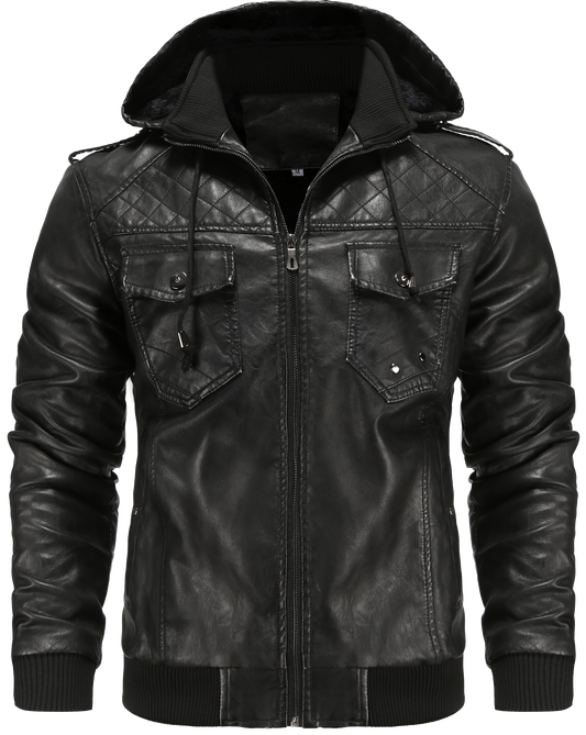 Men's Hooded Bomber Jacket - Vonnera