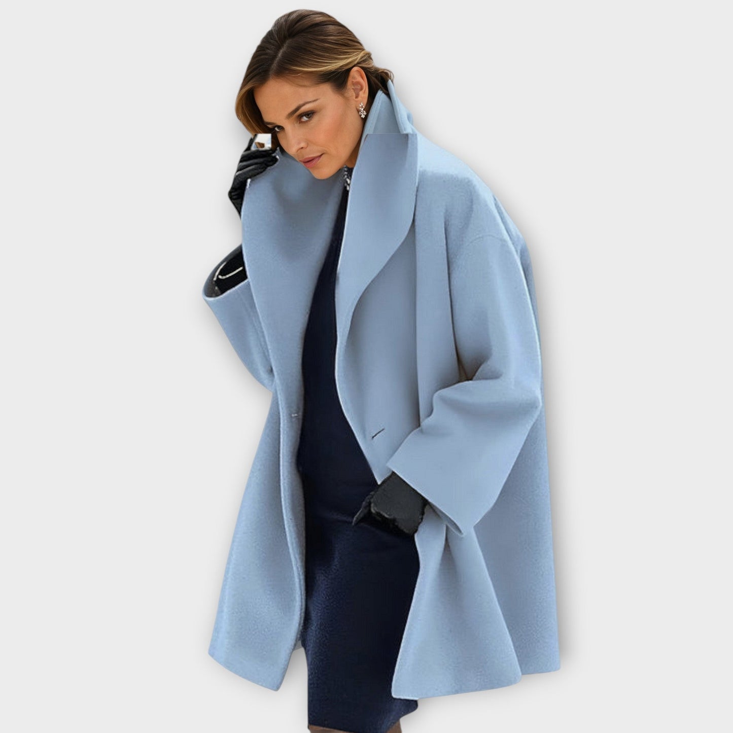 Women's Oversized Hooded Coat Thigh-Length Cozy - Vonnera