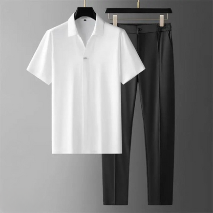 Men's Two-Piece Polo Pants Set