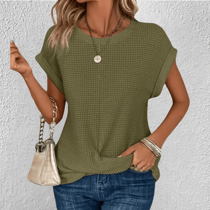 Women's Waffle Knit Twist Amber