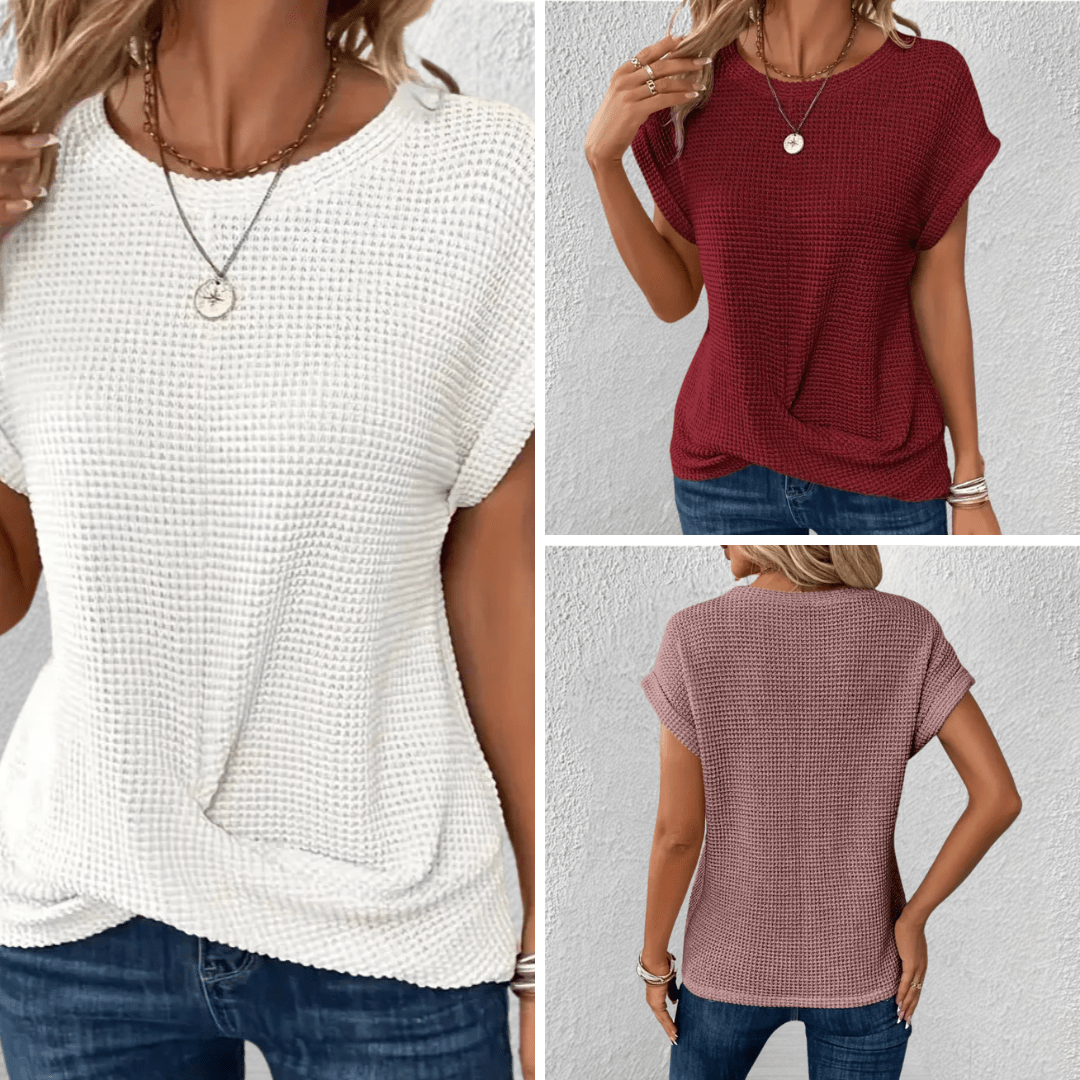 Women's Waffle Knit Twist Amber