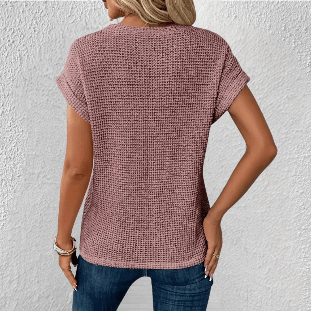 Women's Waffle Knit Twist Amber