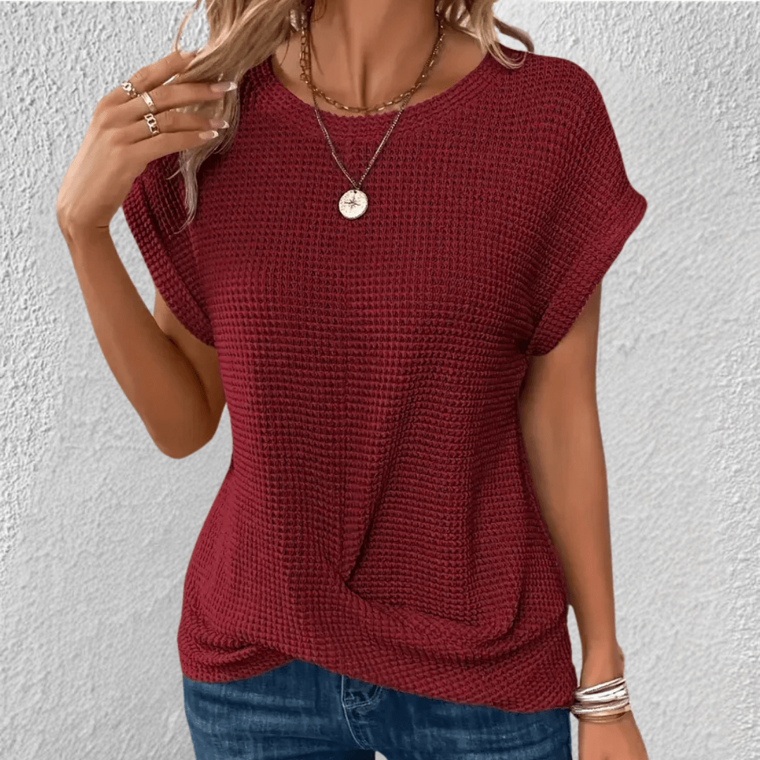 Women's Waffle Knit Twist Amber