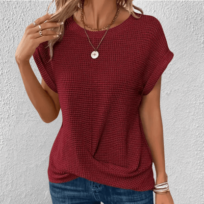Women's Waffle Knit Twist Amber