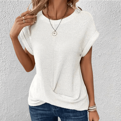 Women's Waffle Knit Twist Amber