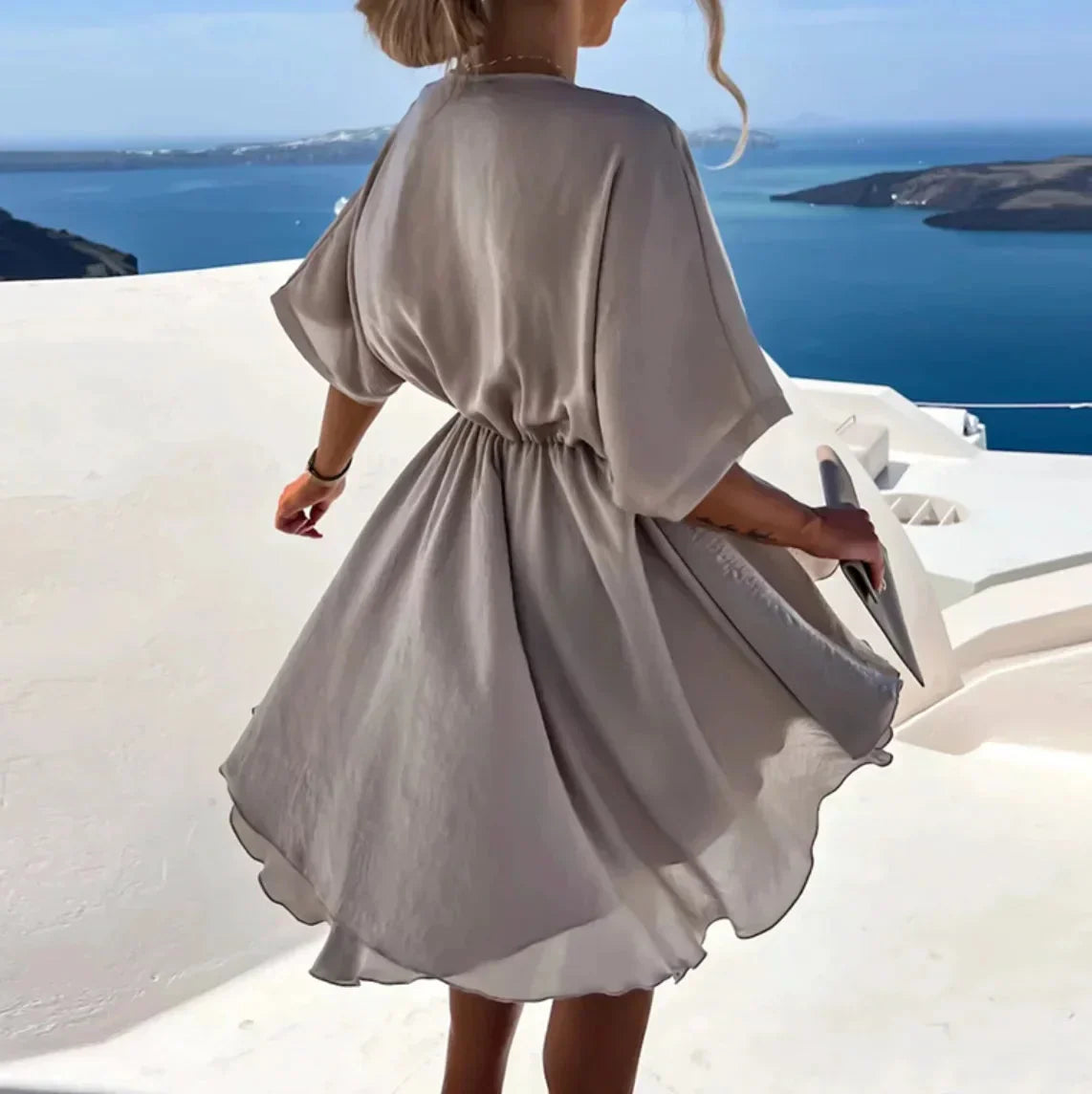 Anastacia - Women’s elegant wrap mini dress