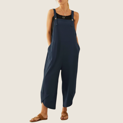 Women's Wide Leg Casual Overalls - VibreMode