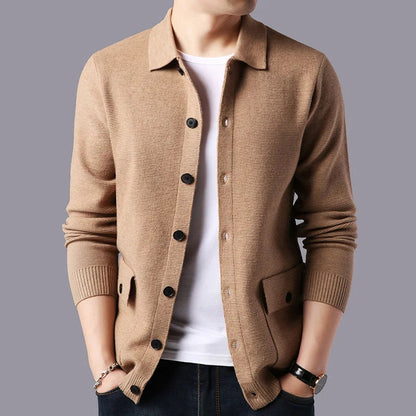 Men's Button Down Cardigan Sweater - VibreMode