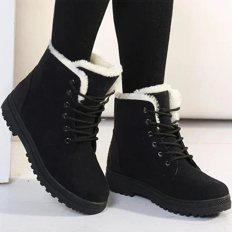 Women's Flat Boots Front Lace - Vonnera