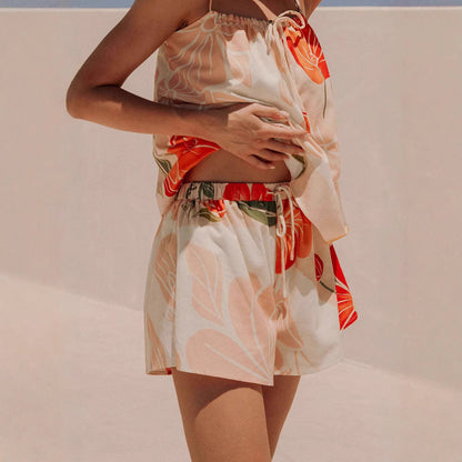 Women's Floral Print Spaghetti Strap - Vonnera