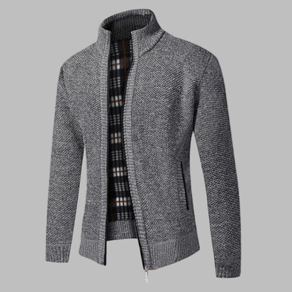 Men's Zipper Knit Sweater - Vonnera