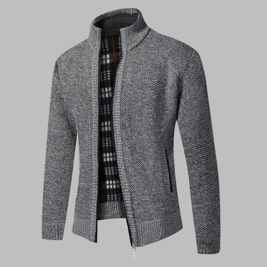Men's Zipper Knit Sweater - Vonnera