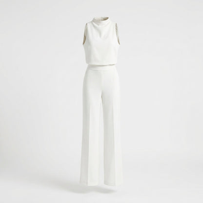 Women's High Neck Sleeveless Two Piece Pant Set - Vonnera