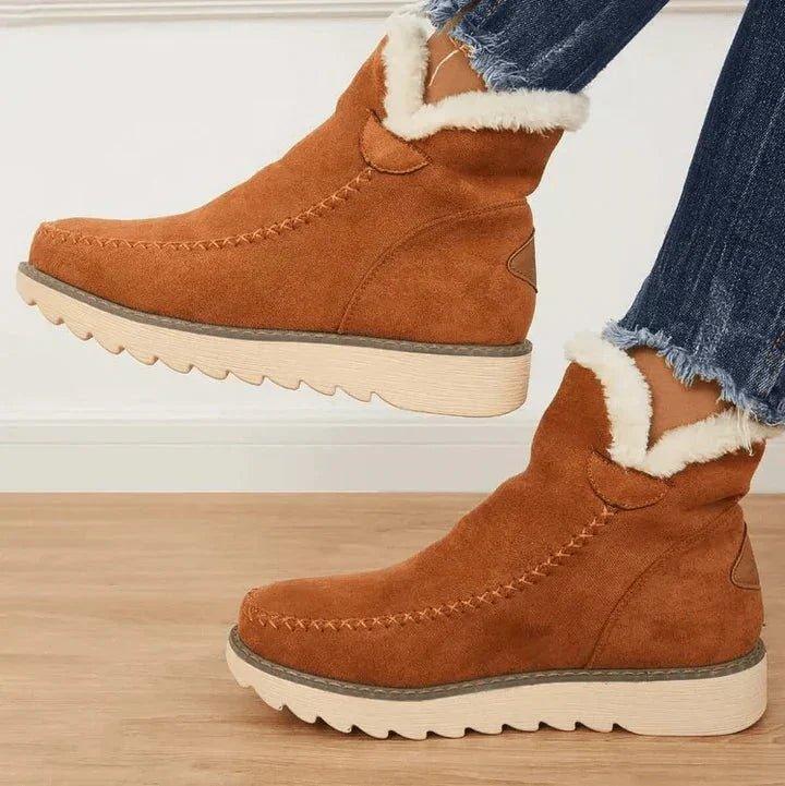 Women's Winter Boots Lined Slip-On